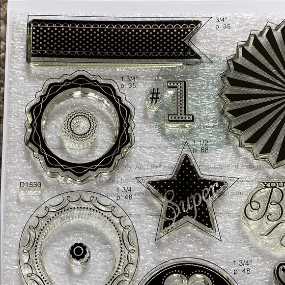 Close to My Heart My Acrylix Cricut Artiste Stamps - Picture 3 of 6